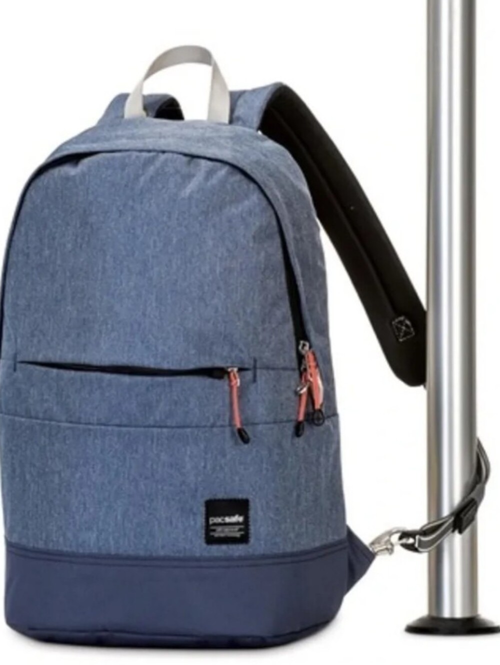 Pacsafe Navy and Light Blue Everyday Anti-Theft Backpack